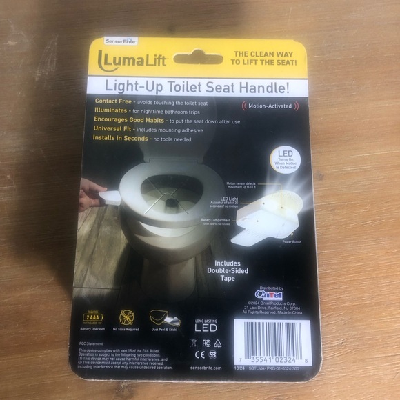 Sensor Brite LumaLift Light Up Toilet Seat Handle. New - Picture 2 of 2